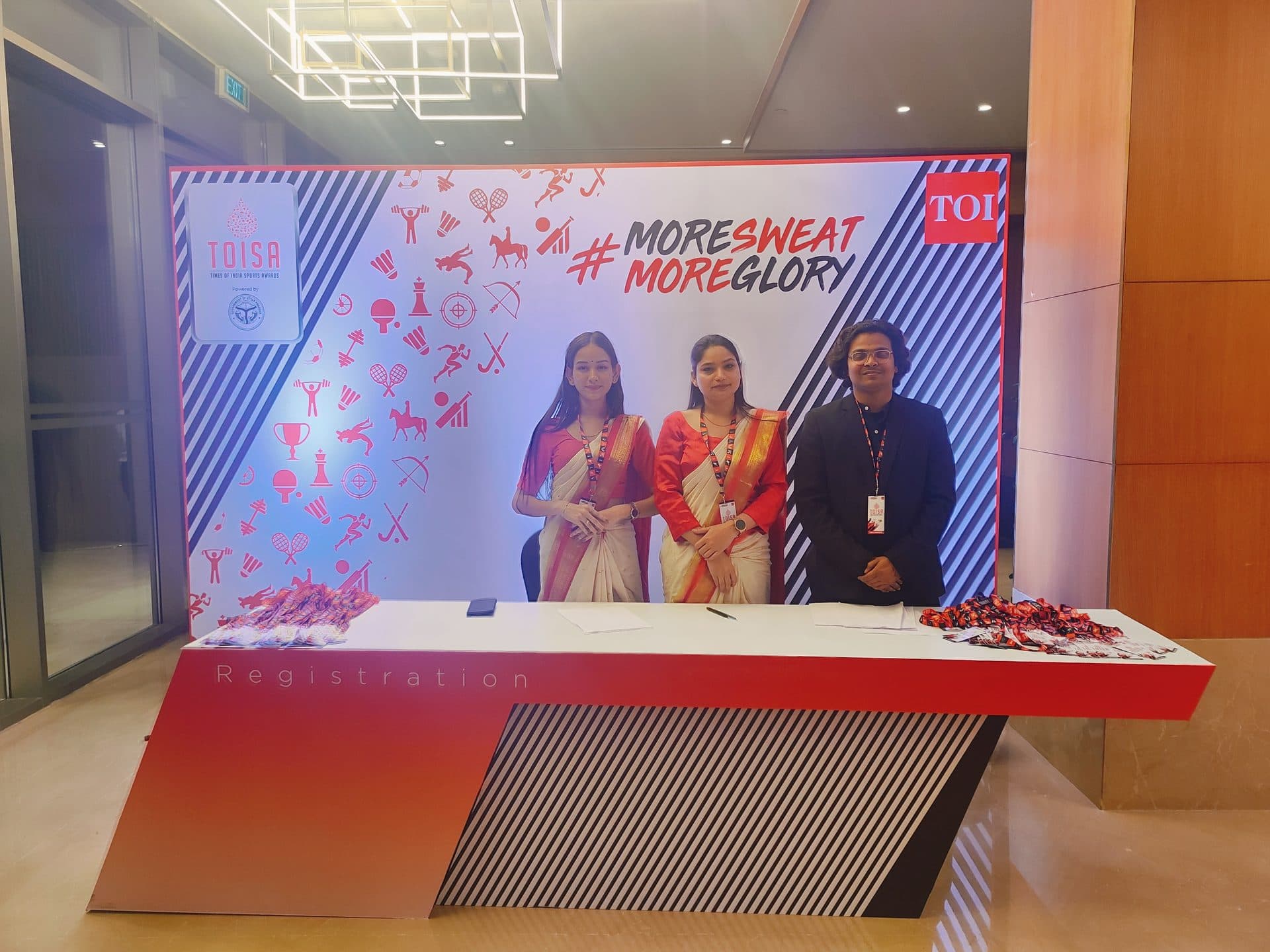 TOISA registration and meet-and-greet desk