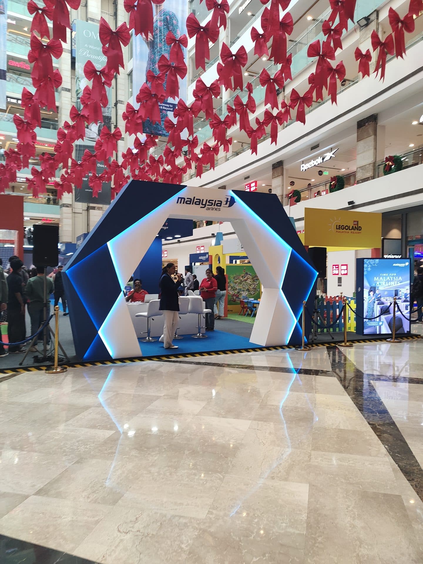 Malaysia Airlines mall brand activation booth