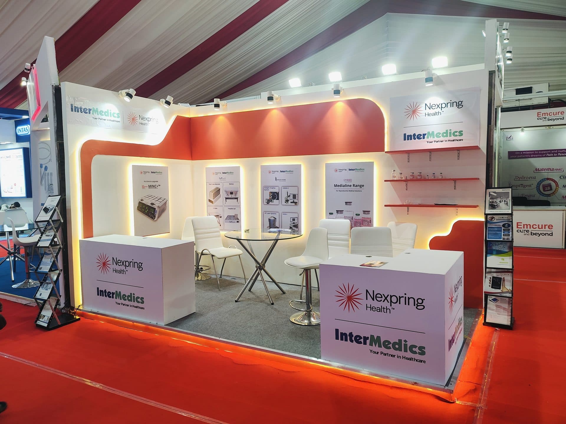 InterMedics and Nexpring Health exhibition booth